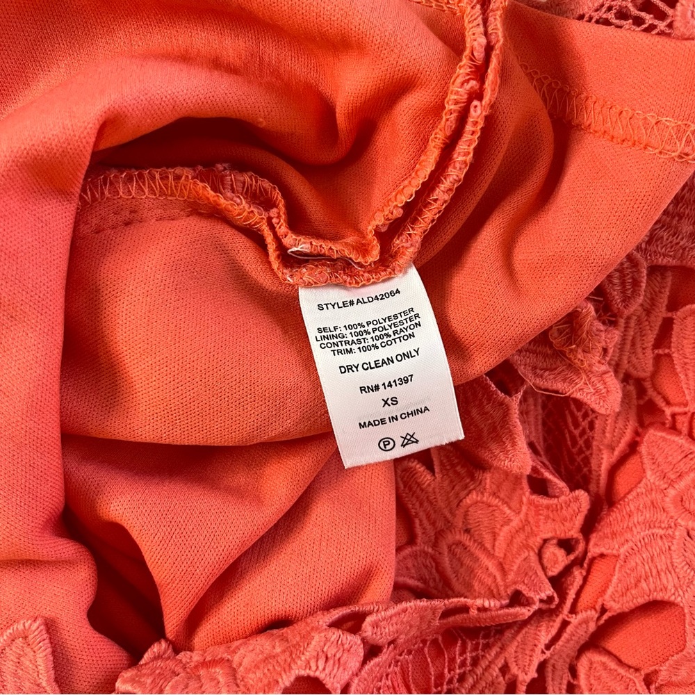 NWT‎ ASTR the Label Coral Lace Bodycon Dress Size XS Fairy Romantic Vacation - Picture 14 of 14